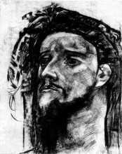 Копия картины "head of prophet" художника "врубель михаил"
