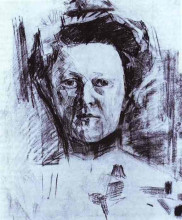 Репродукция картины "portrait of valentina usoltseva, wife of the doctor usoltsev" художника "врубель михаил"