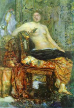 Репродукция картины "sitter in the renaissance setting" художника "врубель михаил"