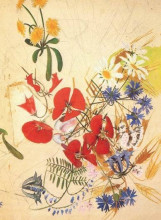 Копия картины "field flowers" художника "врубель михаил"