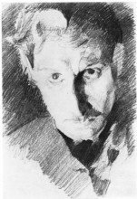 Копия картины "self portrait" художника "врубель михаил"