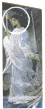 Репродукция картины "angel with censer and candle" художника "врубель михаил"