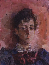 Копия картины "portrait of m. v. yakunchikova" художника "врубель михаил"