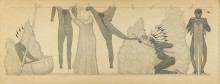 Репродукция картины "untitled, from suite savage iowa (clothesline)" художника "вуд грант"