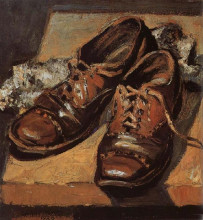 Копия картины "old shoes" художника "вуд грант"