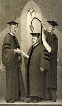 Репродукция картины "honorary degree" художника "вуд грант"