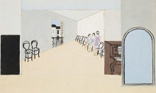 Репродукция картины "stage design for diaghilev&#39;s ballet, romeo and juliet" художника "вуд кристофер"