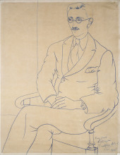 Картина "portrait of gerald reitlinger" художника "вуд кристофер"