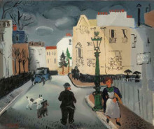 Картина "street in paris" художника "вуд кристофер"