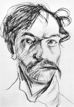 Копия картины "stanislaw wyspianski self portrait" художника "выспяньский станислав"