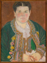 Копия картины "portret żony w serdaku" художника "выспяньский станислав"