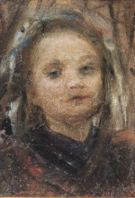 Репродукция картины "portrait of leokadia falińska" художника "вычулковский леон ян"