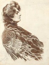 Копия картины "studium (portret natalii siennickiej-duninowej)" художника "вычулковский леон ян"