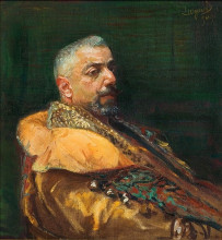 Репродукция картины "portrait of erazm barącz" художника "вычулковский леон ян"