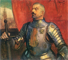 Картина "portret erazma barącza" художника "вычулковский леон ян"