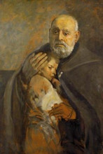 Копия картины "portret św. brata alberta (adam chmielowski)" художника "вычулковский леон ян"