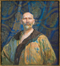 Репродукция картины "self-portrait in chinese tailoring" художника "вычулковский леон ян"