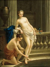 Копия картины "greek woman at the bath" художника "вьен жозеф-мари"