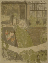 Репродукция картины "the&#160;garden&#160;outside the&#160;workshop" художника "вюйар эдуар"