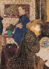 Картина "valloton and misia in the dining room at rue saint-florentin" художника "вюйар эдуар"