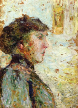 Репродукция картины "portrait of a woman in profile" художника "вюйар эдуар"