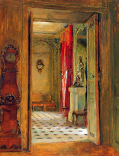 Копия картины "view into the dining room, le br&#233;au" художника "гай уолтер"