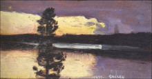 Картина "sunset" художника "галлен-каллела аксели"