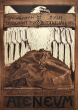 Репродукция картины "poster for the german exposition of art in ateneum" художника "галлен-каллела аксели"