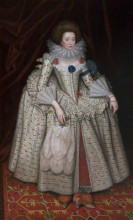 Картина "mary curzon (1585–1645), countess of dorset" художника "гамильтон уильям"