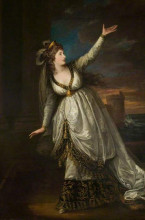 Репродукция картины "mrs sarah siddons (1755–1831), as euphrasia" художника "гамильтон уильям"