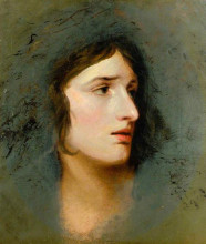 Репродукция картины "sarah siddons (1755–1831)" художника "гамильтон уильям"