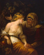 Копия картины "vertumnus and pomona" художника "гамильтон уильям"