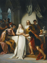 Картина "vortigern and rowena" художника "гамильтон уильям"