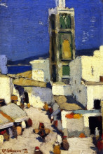 Копия картины "great mosque, morocco" художника "ганьон кларенс"
