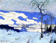 Картина "twilight, baie-saint-paul" художника "ганьон кларенс"