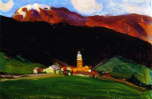 Копия картины "tinzen (oberhalbstein), switzerland" художника "ганьон кларенс"