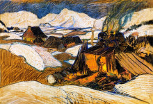 Репродукция картины "lime kiln, baie-saint-paul" художника "ганьон кларенс"