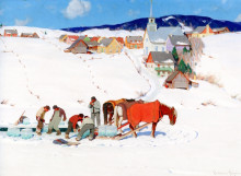 Картина "the ice harvest" художника "ганьон кларенс"