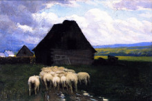 Картина "clearing weather, beaupr&#233; 1903" художника "ганьон кларенс"