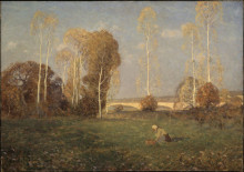 Копия картины "autumn, pont-de-l&#39;arche" художника "ганьон кларенс"