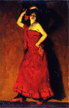 Репродукция картины "spanish dancer" художника "ганьон кларенс"