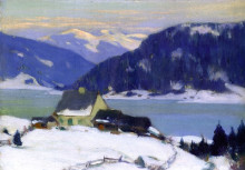 Копия картины "lac de charlevoix" художника "ганьон кларенс"