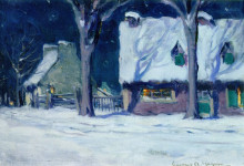 Копия картины "moonlight, quebec" художника "ганьон кларенс"