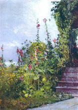 Копия картины "celia thaxter&#39;s garden, appledore, isles of shoals" художника "гассам чайльд"