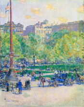 Картина "union square" художника "гассам чайльд"