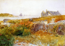 Копия картины "isle of shoals" художника "гассам чайльд"