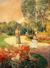 Копия картины "park monceau, paris" художника "гассам чайльд"
