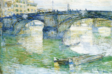 Копия картины "ponte santa trinita" художника "гассам чайльд"