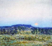 Картина "september moonrise" художника "гассам чайльд"