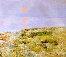 Репродукция картины "sunset, isle of shoals" художника "гассам чайльд"